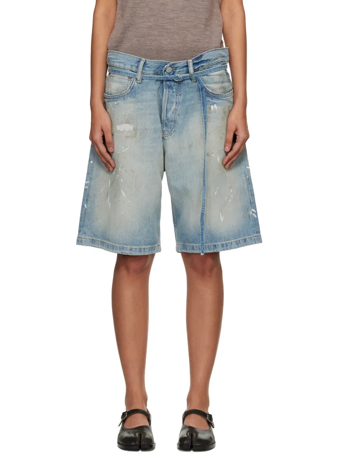 Acne Studios Acne Studios ベルト デニムショートパンツの商品画像