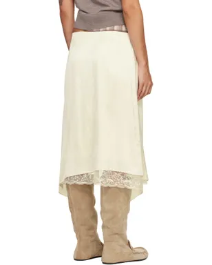 Acne Studios レイヤード サテン ミディアムスカート - サムネイル3