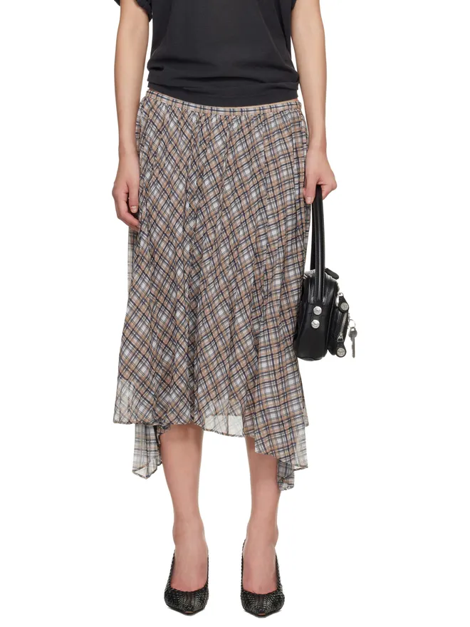 Acne Studios Acne Studios Checked マキシスカートの商品画像