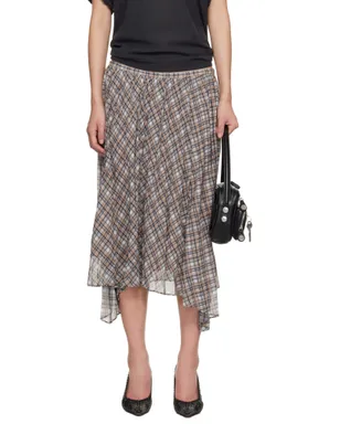 Acne Studios Checked マキシスカート - サムネイル1