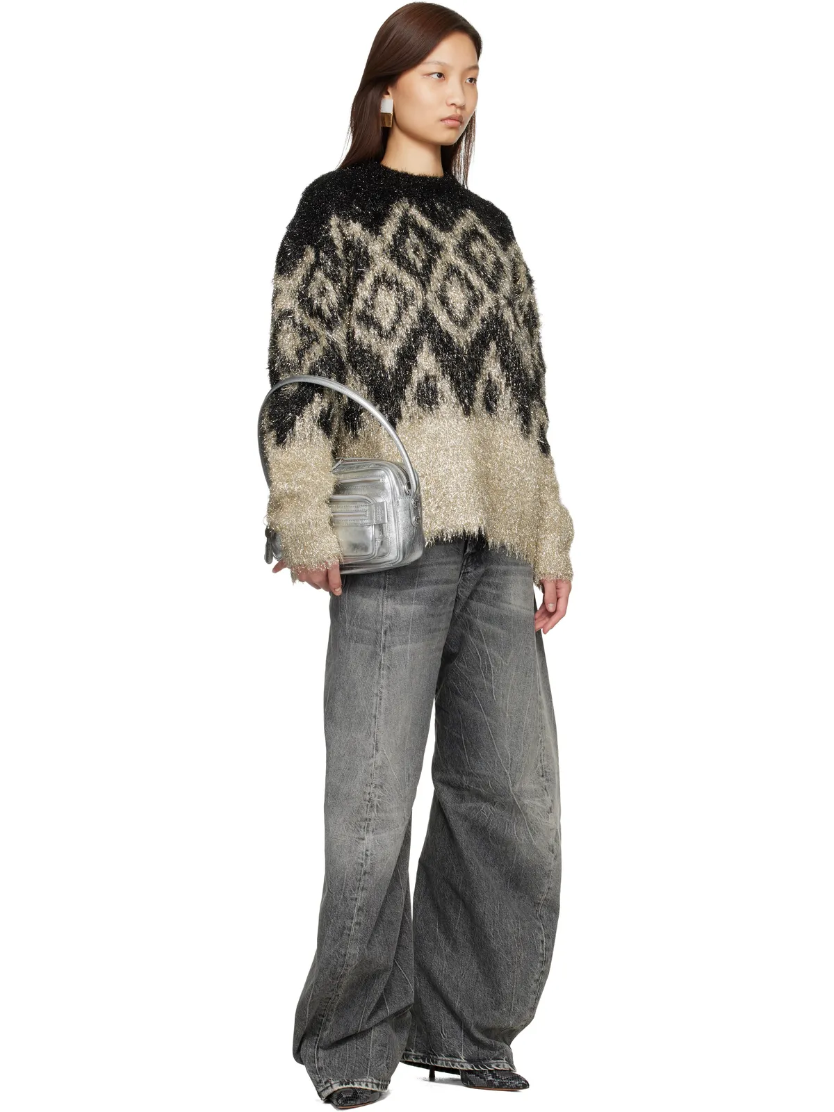 Acne Studios Metallic Knit セーター - 画像4