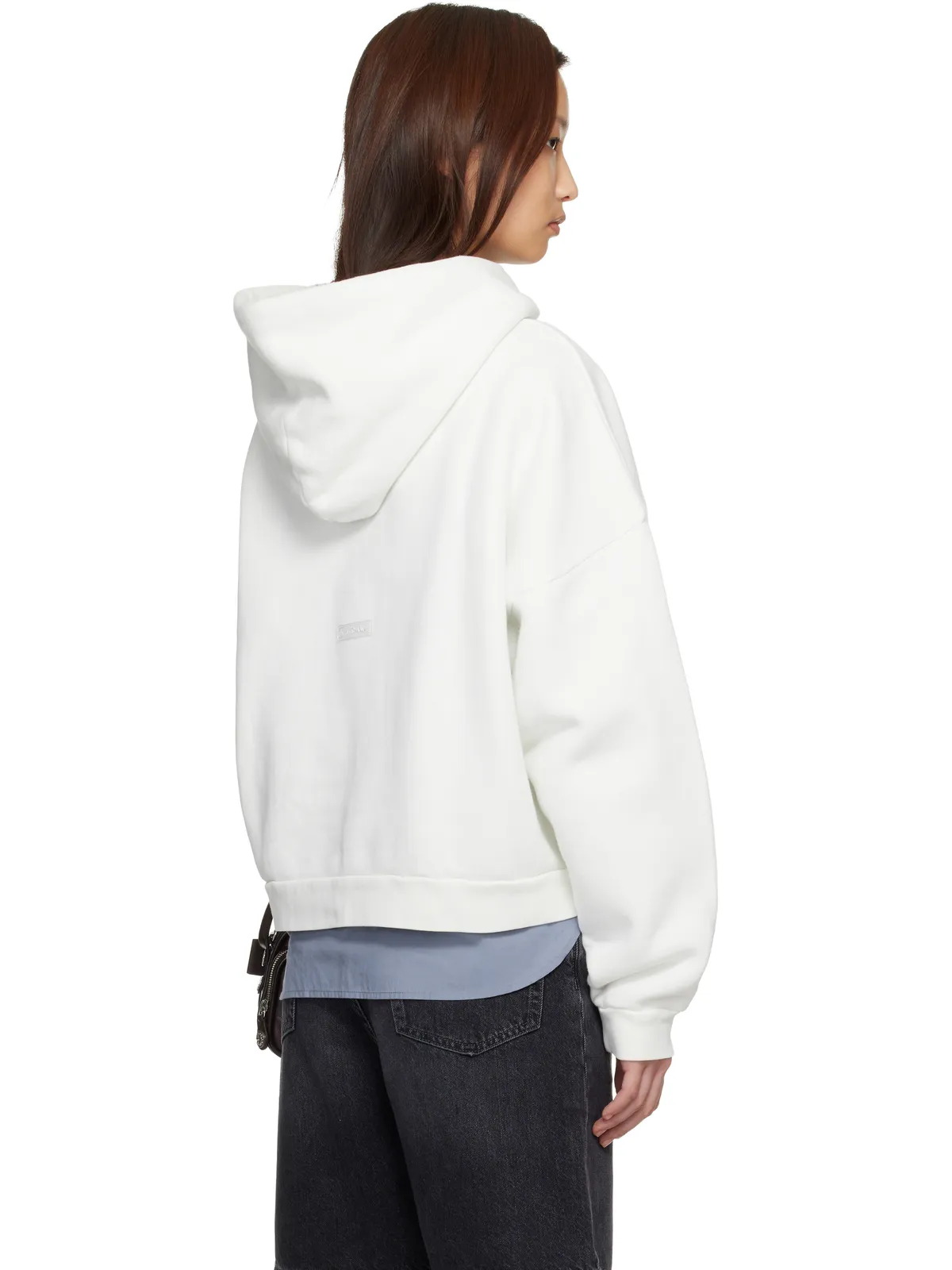Acne Studios ロゴ フリース フーディ - 画像3