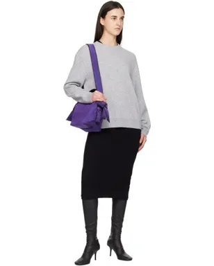 Acne Studios ミニ Musubi スエード クロスボディバッグ - サムネイル4