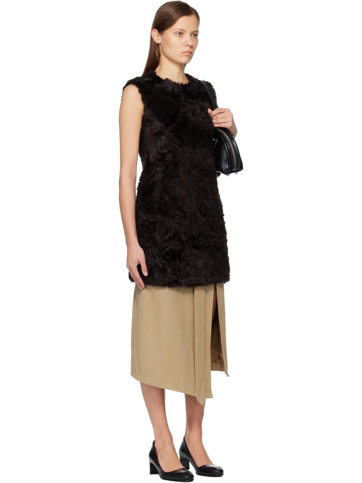 Acne Studios フェイクファー ミニドレス - 画像2