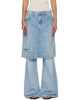 Acne Studios レイヤード デニム ジーンズ - サムネイル1