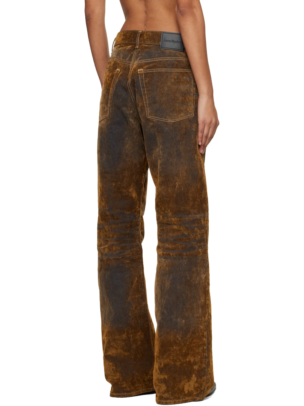 Acne Studios 2021 Flocked デニム ジーンズ - 画像3