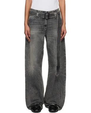 Acne Studios ベルト リラックスフィット ジーンズ - サムネイル1