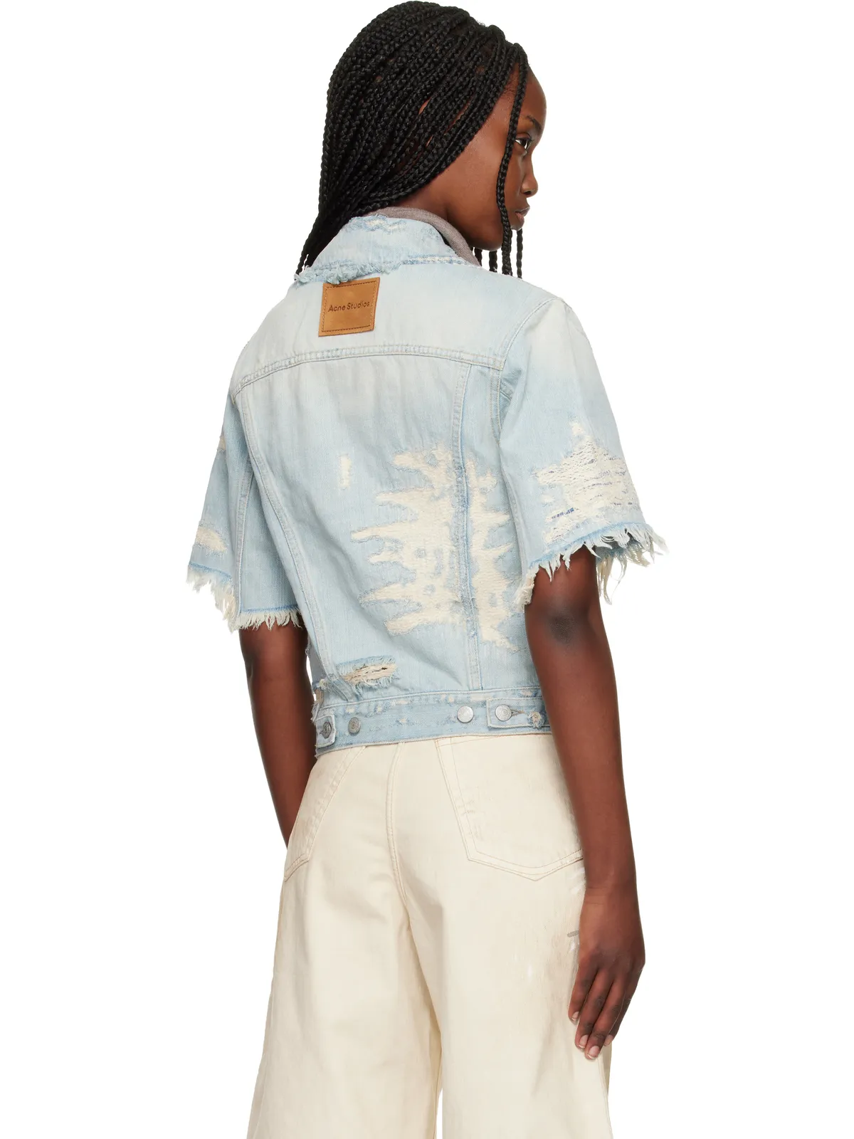Acne Studios Mended デニムジャケット - 画像3