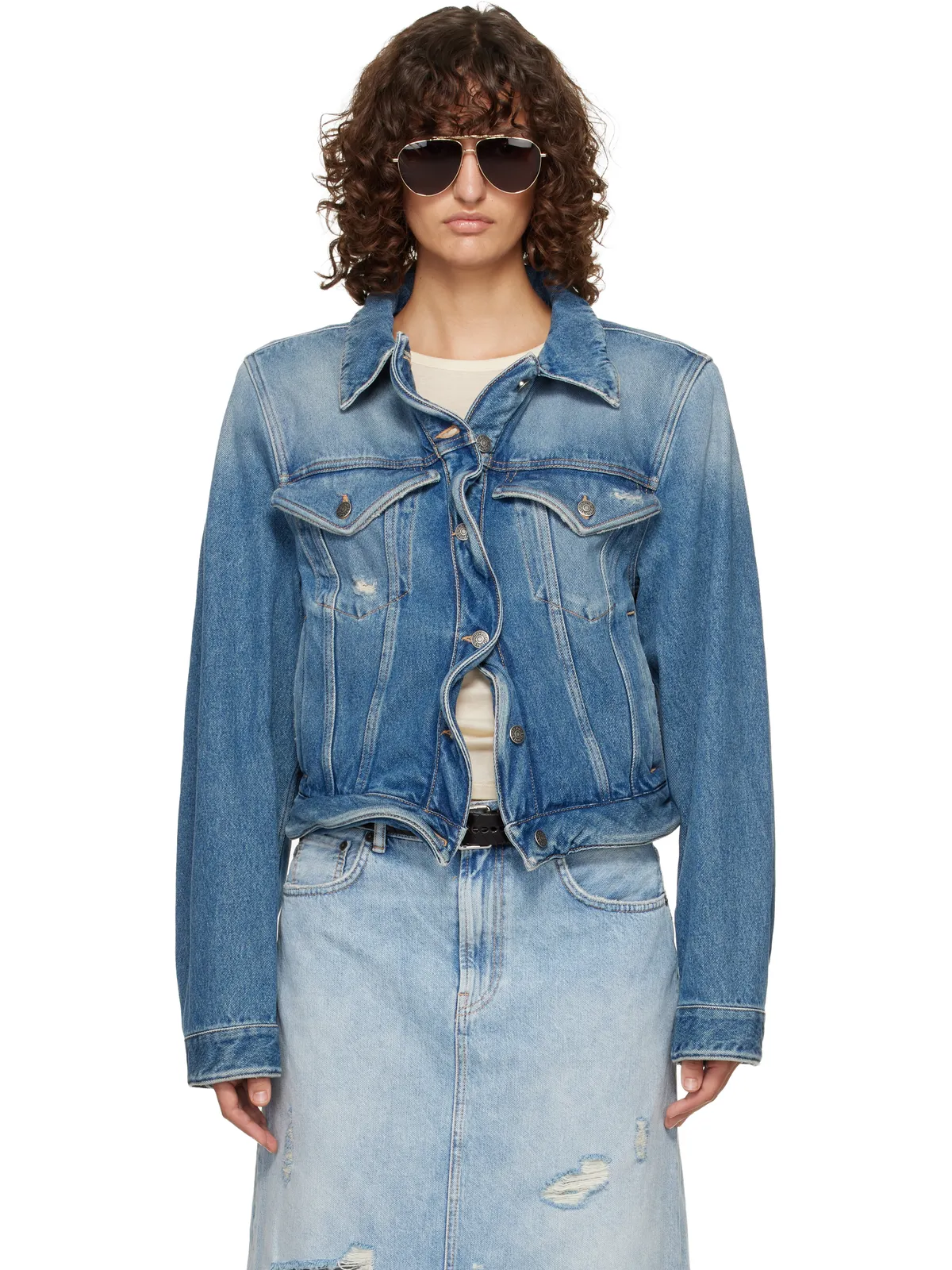 Acne Studios Wavy デニムジャケット - 画像1
