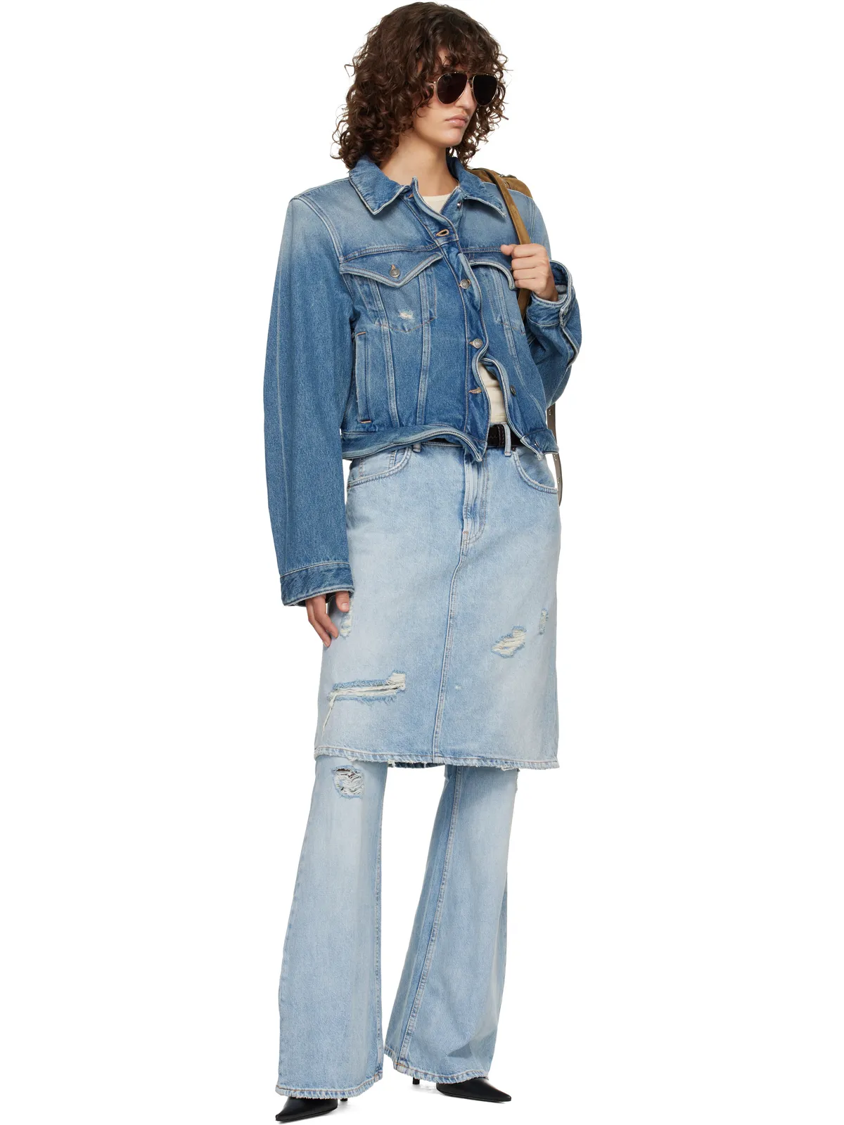 Acne Studios Wavy デニムジャケット - 画像4