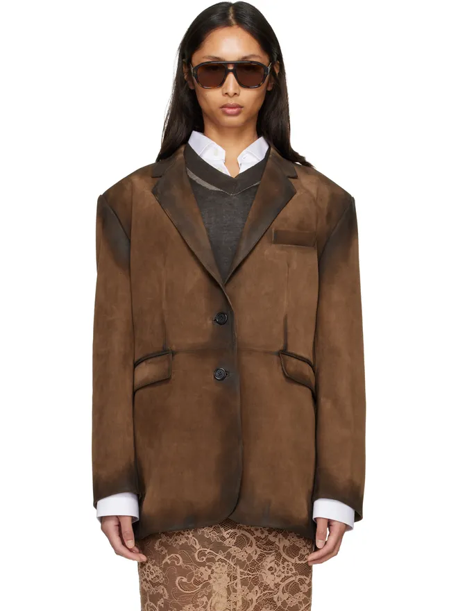 Acne Studios Acne Studios スーツ スエードジャケットの商品画像