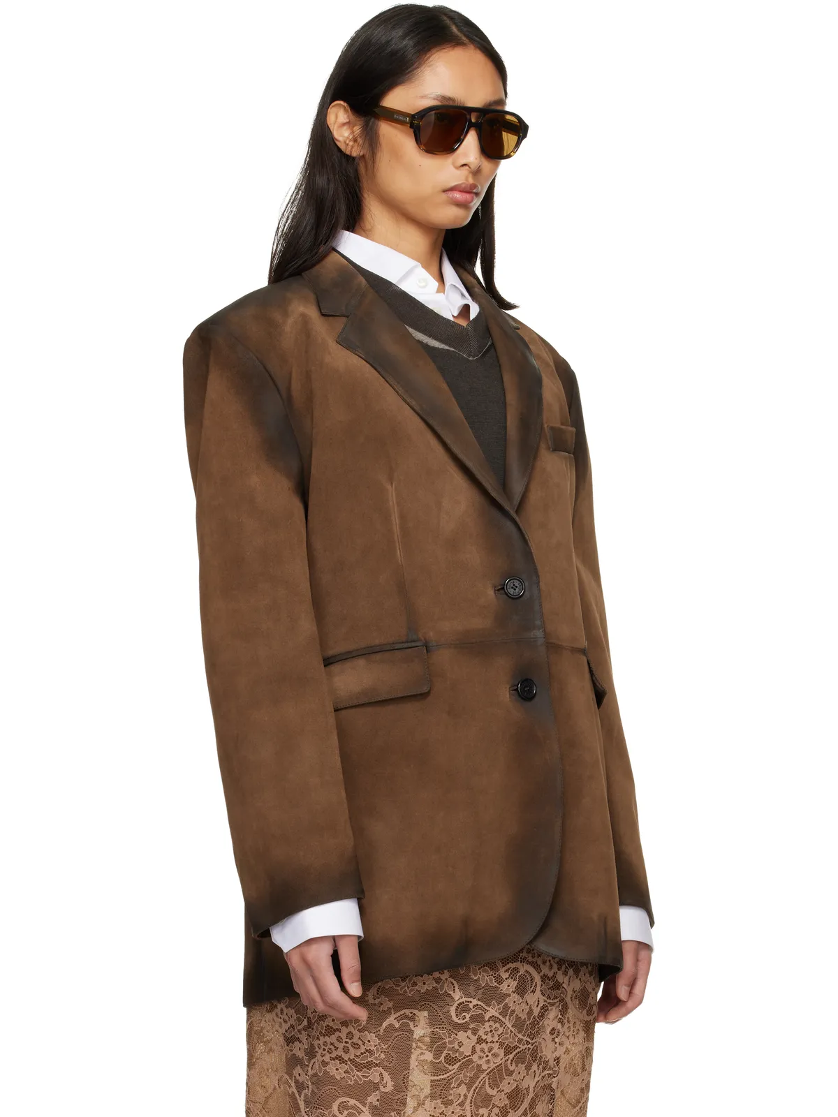 Acne Studios スーツ スエードジャケット - 画像2