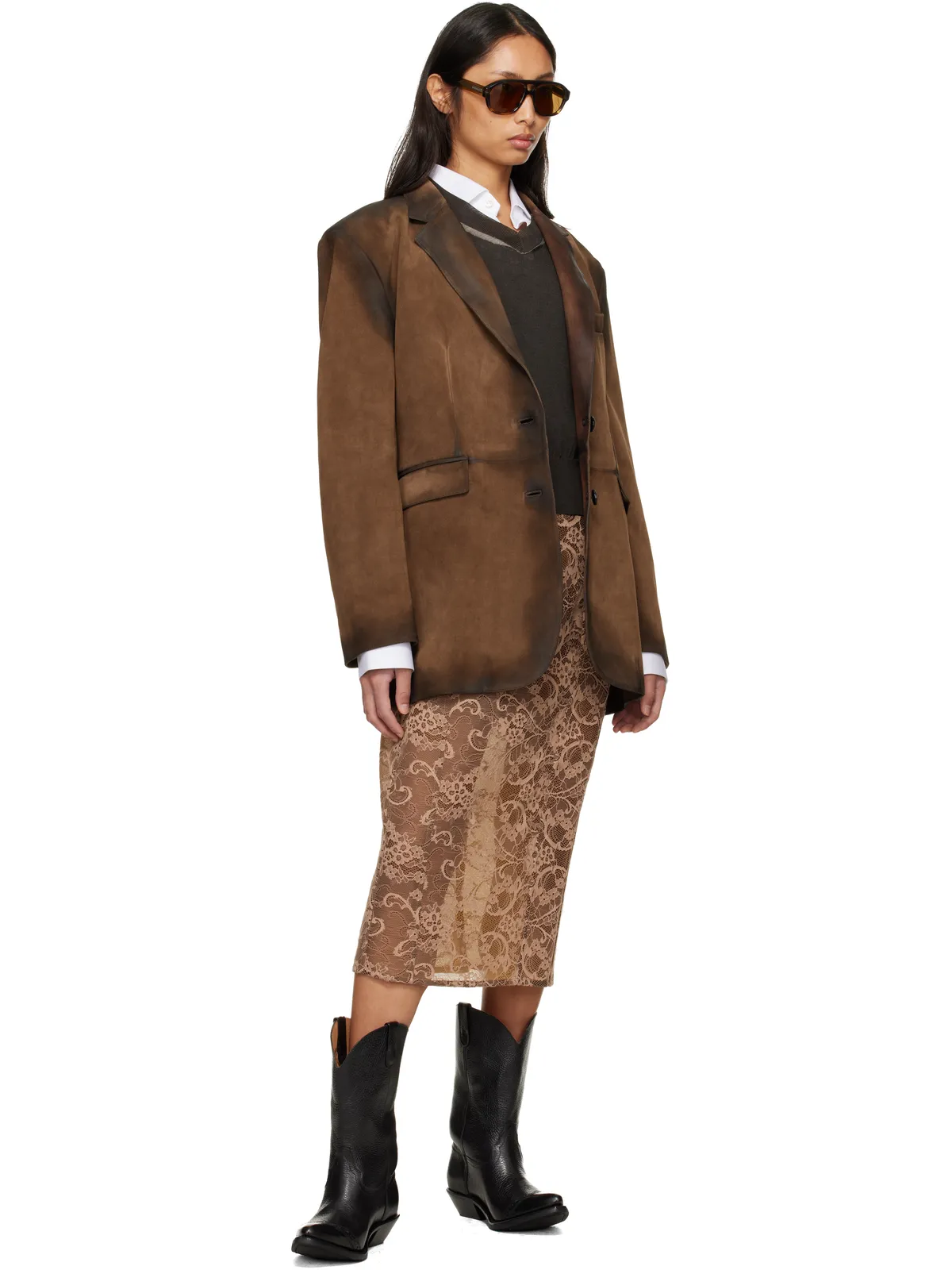 Acne Studios スーツ スエードジャケット - 画像4