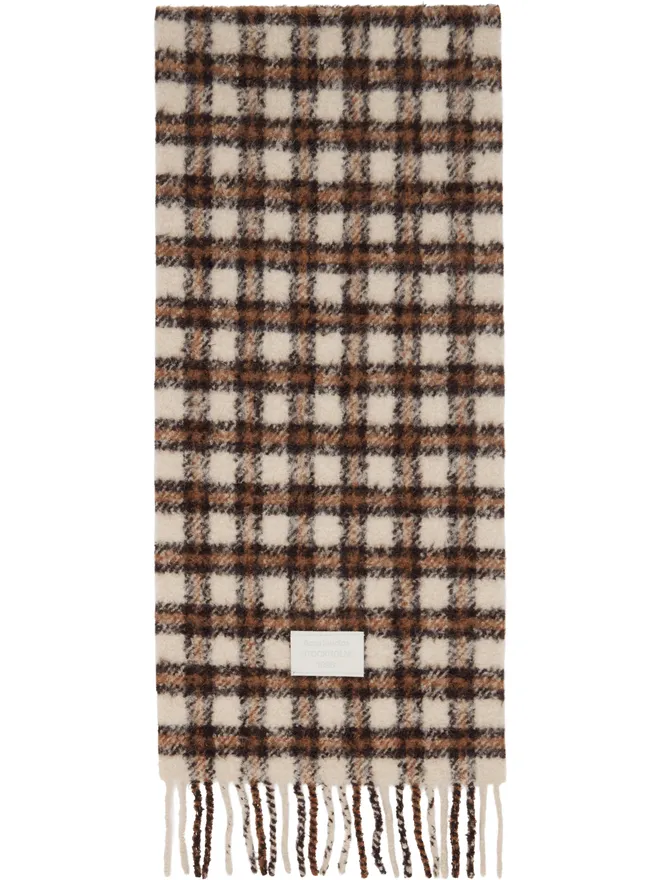 Acne Studios Acne Studios Checked Logo マフラーの商品画像