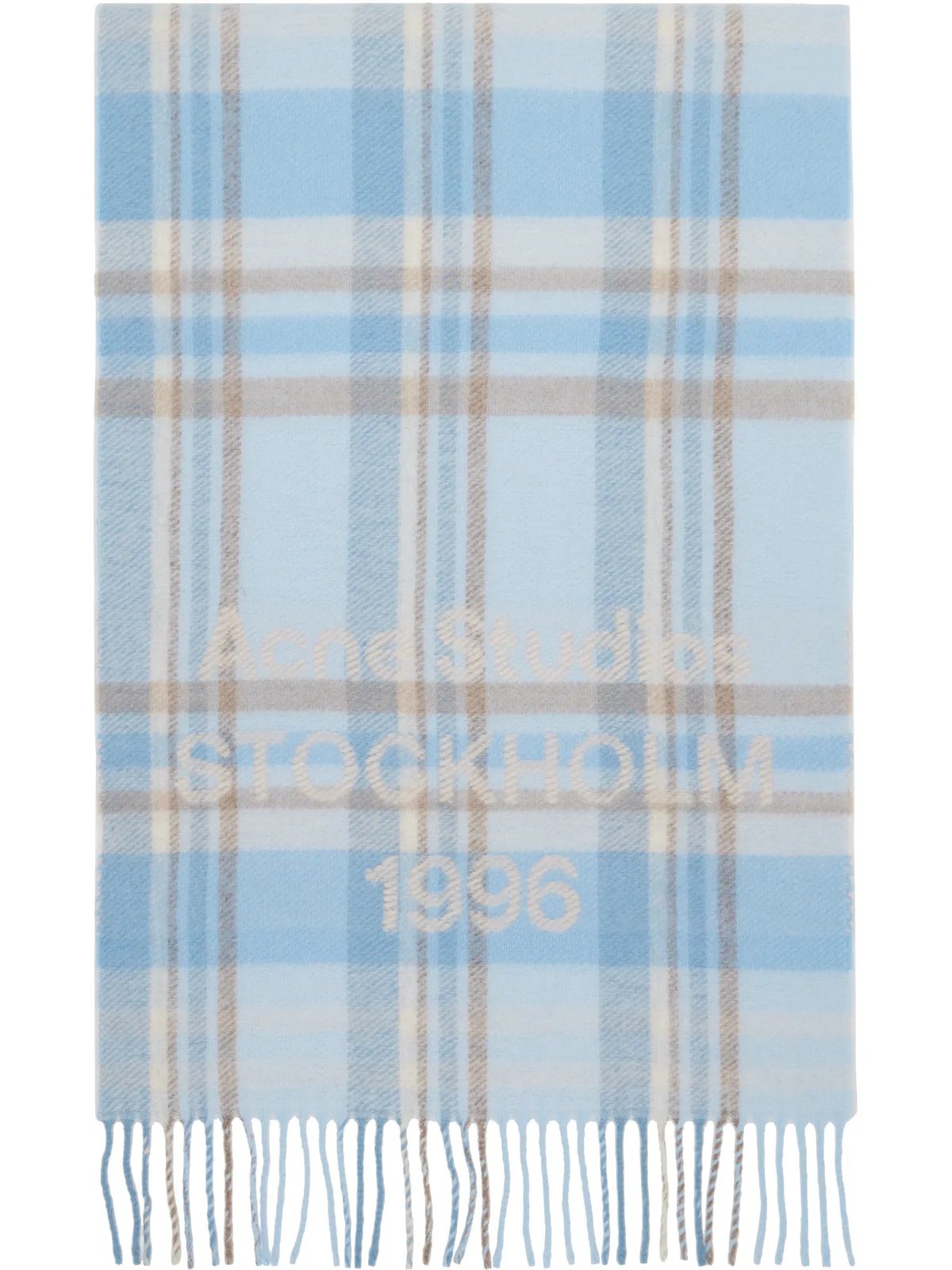 Acne Studios Logo Fringe マフラー - 画像1