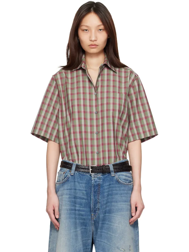Acne Studios Acne Studios チェック ボタンアップシャツの商品画像