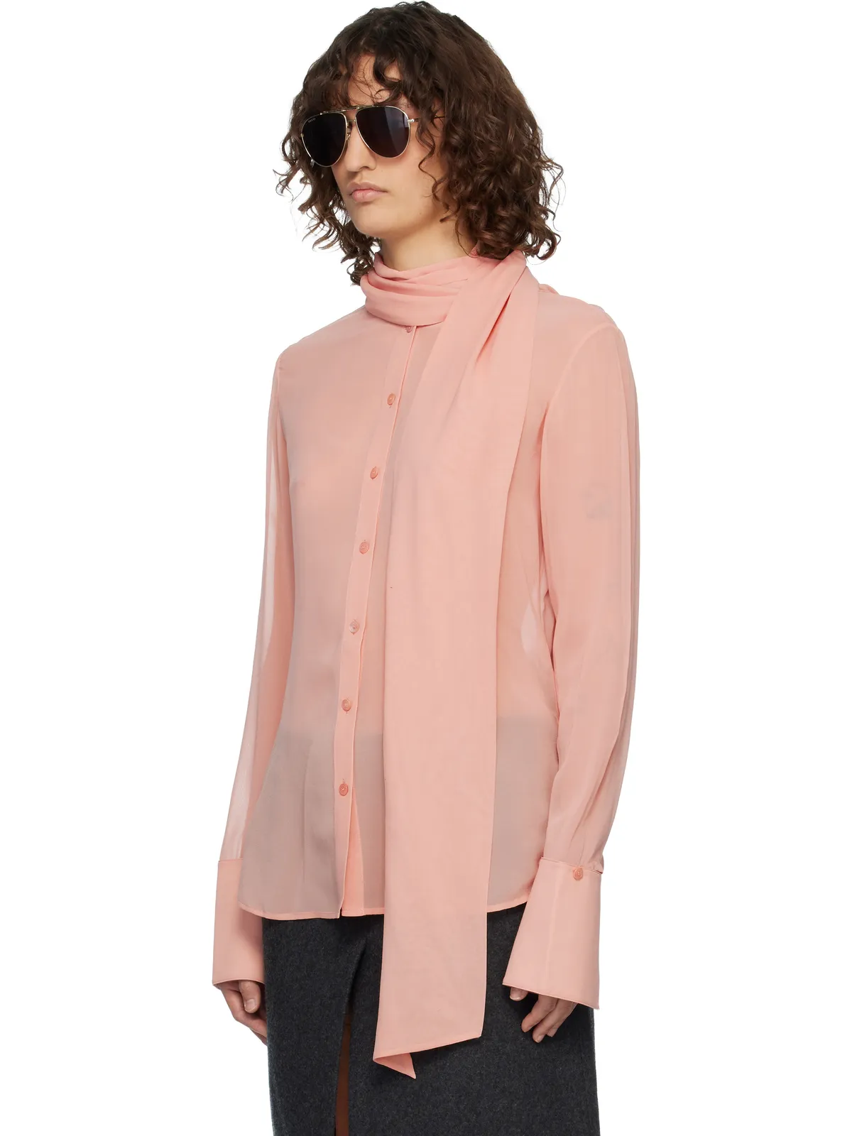 Acne Studios シルク シャツ - 画像4