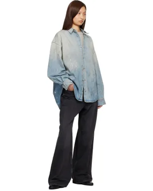 Acne Studios ペイントスプラッター デニムシャツ - サムネイル4