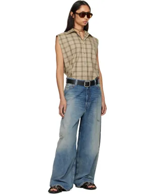 Acne Studios チェック ボタンアップ ベスト - サムネイル5