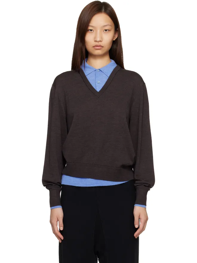 Acne Studios Acne Studios レイヤード ウール ニット セーターの商品画像
