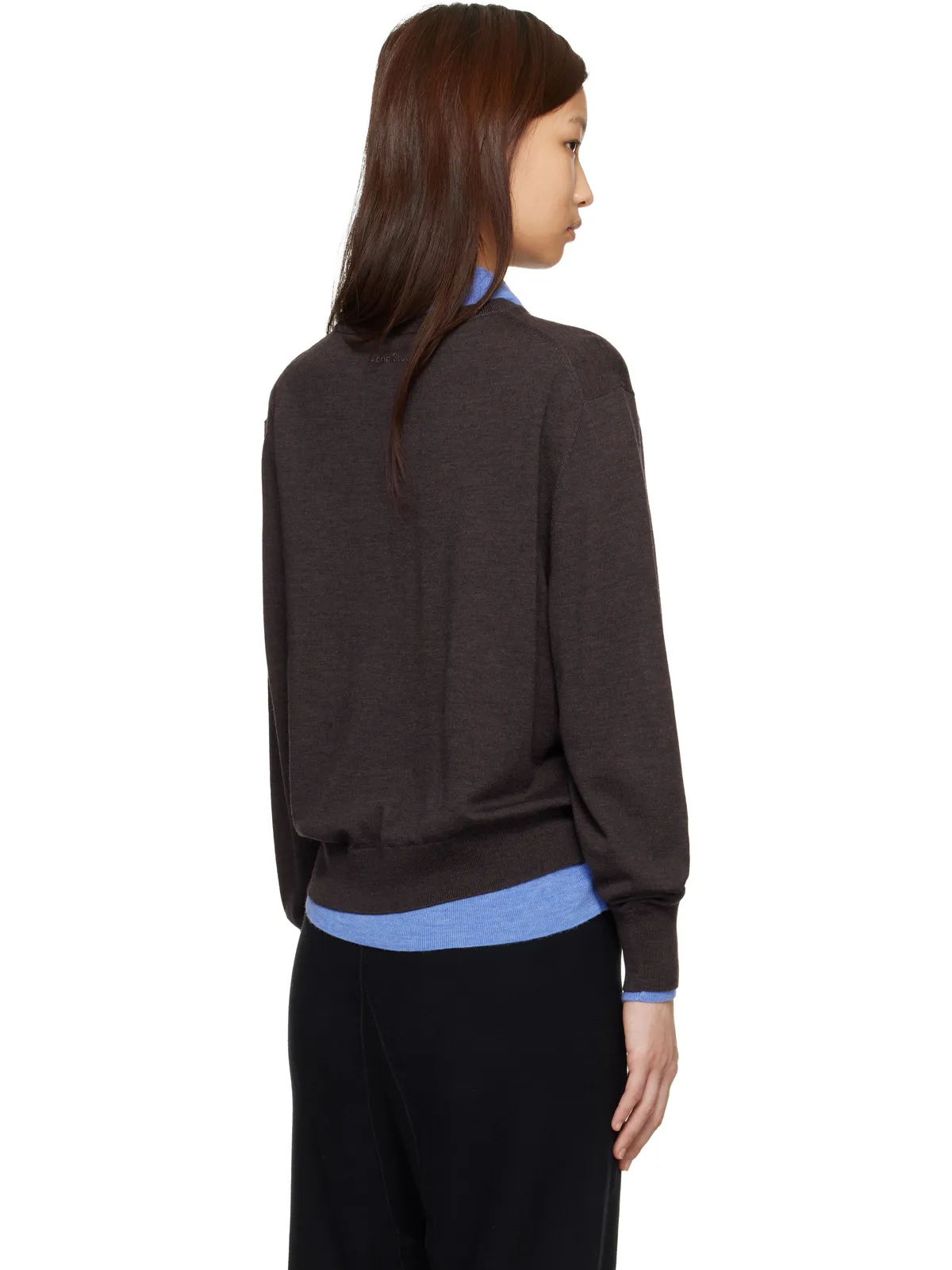 Acne Studios レイヤード ウール ニット セーター - 画像3