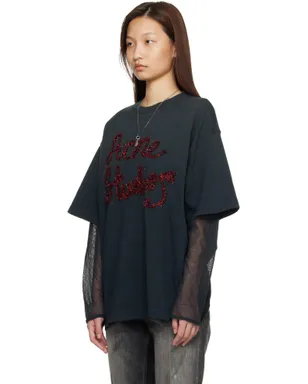 Acne Studios レイヤード ロゴ Tシャツ - サムネイル4