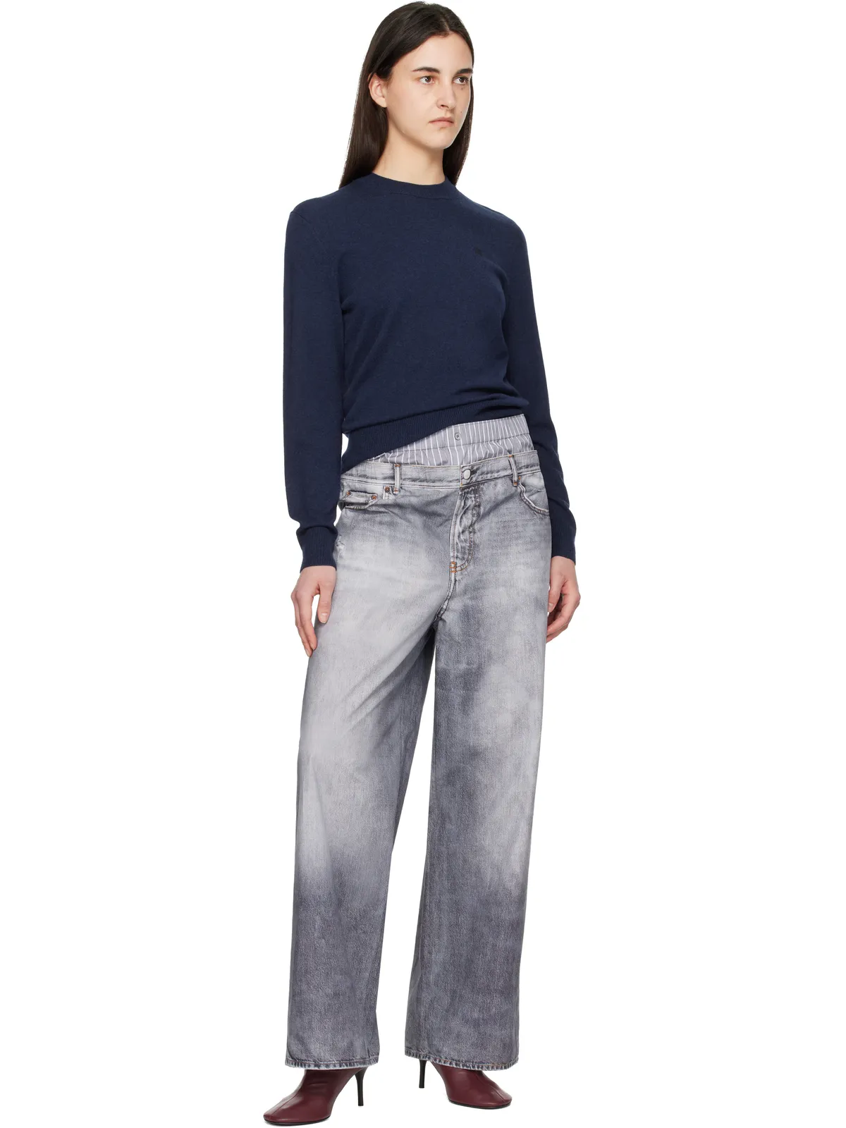 Acne Studios レザー アンクルブーツ - 画像5