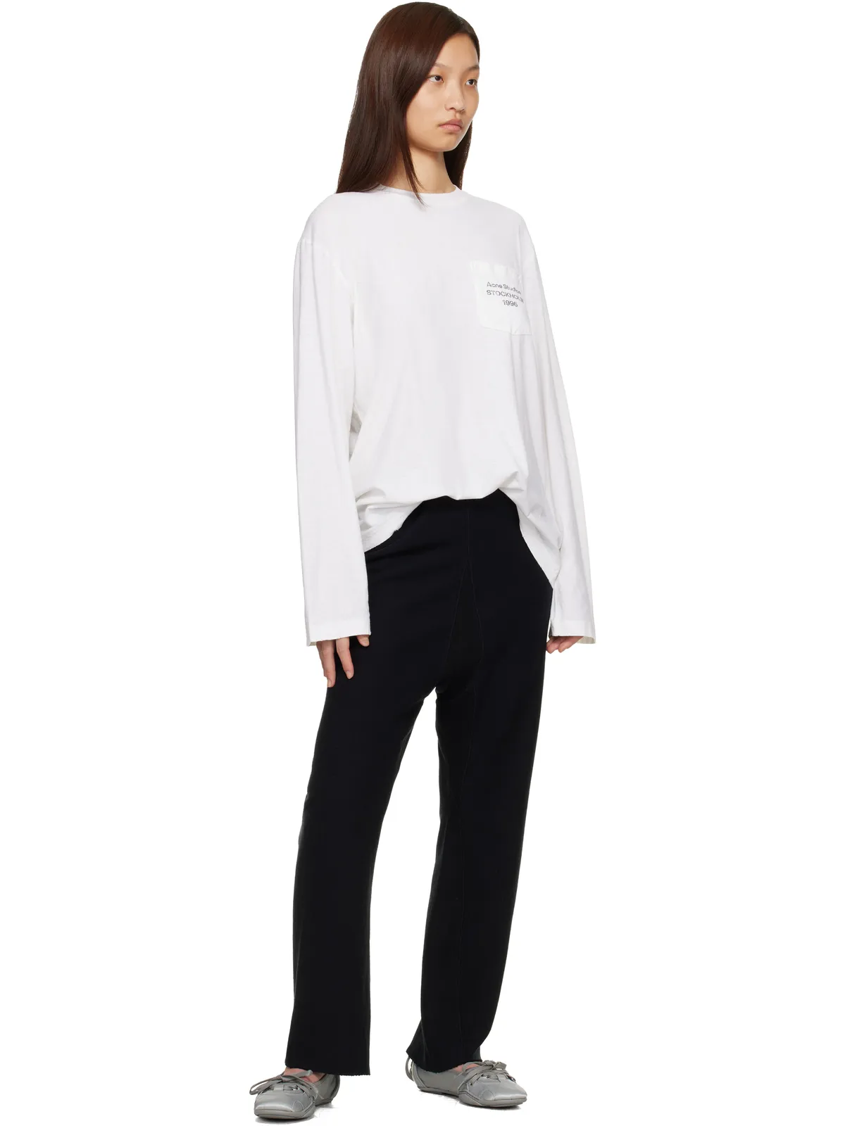 Acne Studios レースアップ サテン スニーカー - 画像5