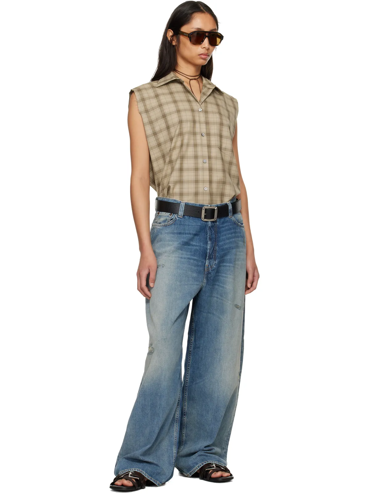 Acne Studios Leather Belts Strap サンダル - 画像5