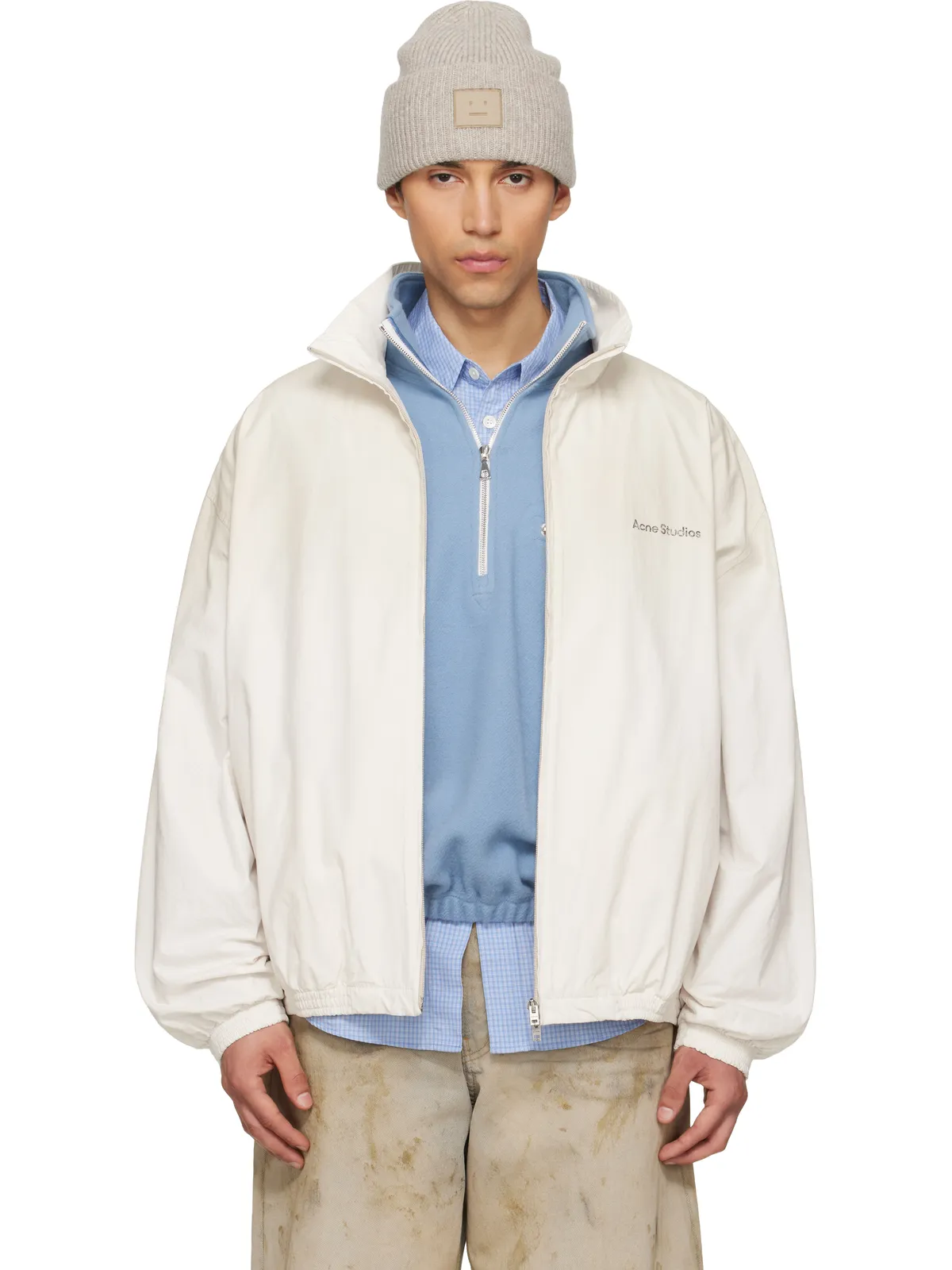 Acne Studios ロゴ ジップアップジャケット - 画像1