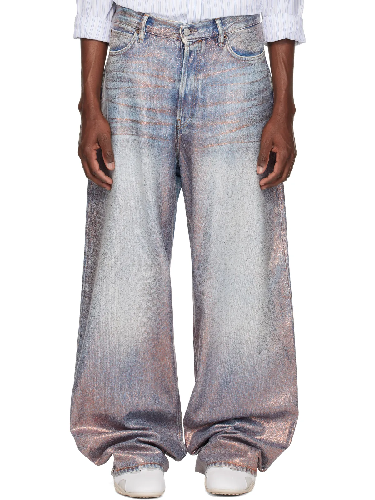 Acne Studios Loose Glitter 1981 ジーンズ - 画像1