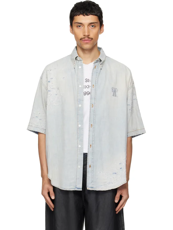 Acne Studios Acne Studios Mended デニムシャツの商品画像