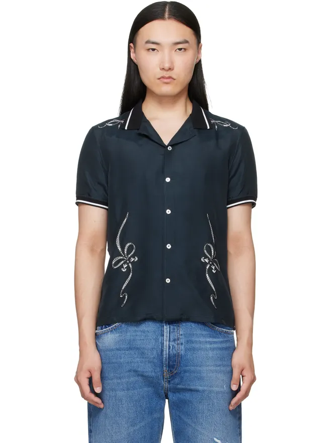 Acne Studios Acne Studios エンブロイダリー ボタンアップシャツの商品画像