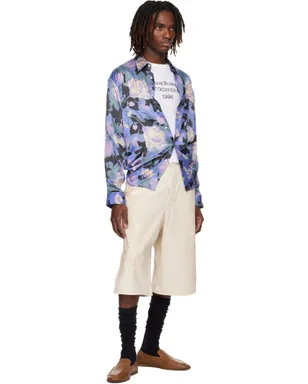 Acne Studios ディストレス デニムショートパンツ - サムネイル4