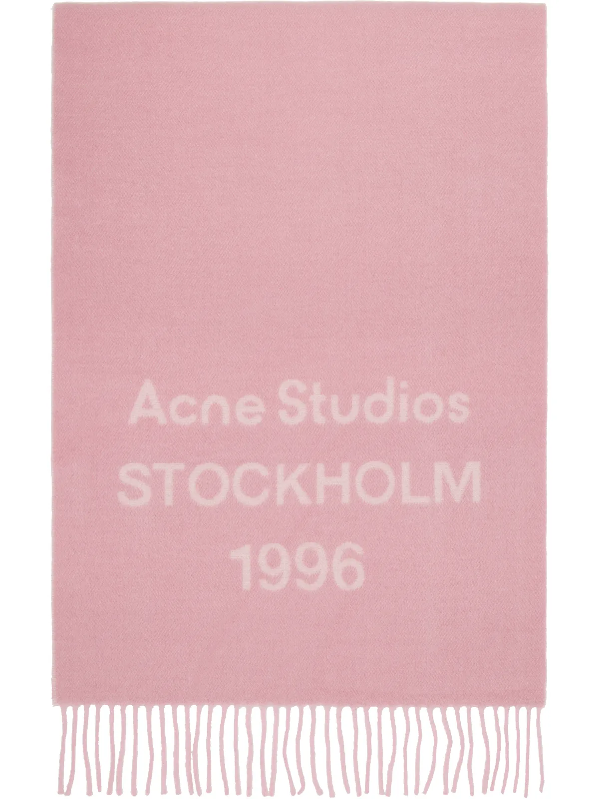 Acne Studios Wide Logo マフラー - 画像1