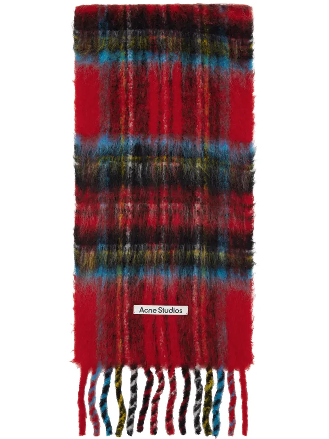 Acne Studios Acne Studios モヘア チェック マフラーの商品画像