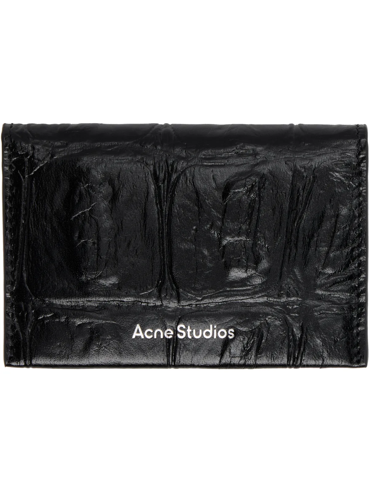 Acne Studios レザー 二つ折りカードケース - 画像1