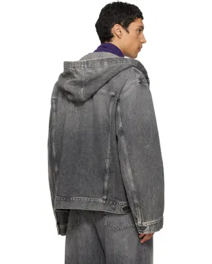 Acne Studios フード付き デニムジャケット - サムネイル3
