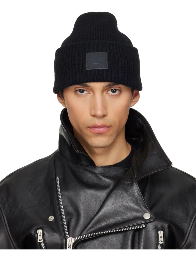 Acne Studios Acne Studios Face Logo ウール ビーニーの商品画像