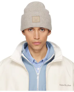 Acne Studios Face Logo ビーニー - サムネイル1