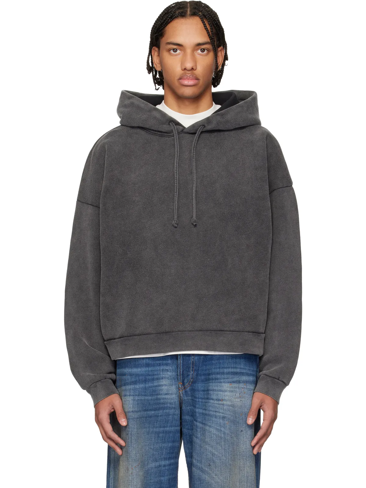 Acne Studios ロゴパッチ フーディ - 画像1
