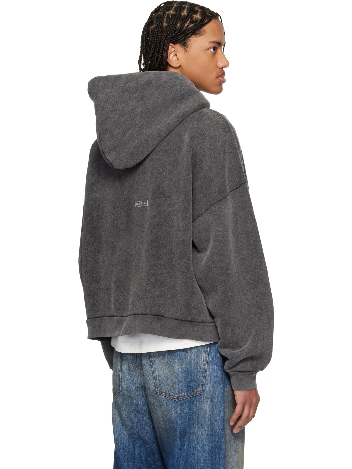 Acne Studios ロゴパッチ フーディ - 画像3