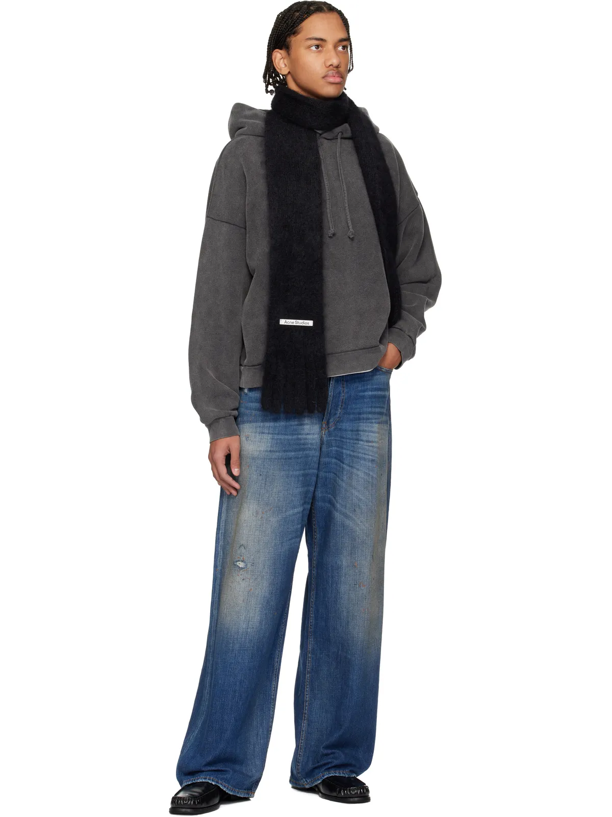 Acne Studios ロゴパッチ フーディ - 画像4
