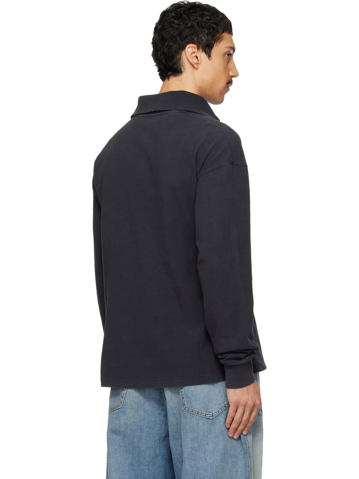 Acne Studios ハーフジップ ロゴ トラックジャケット - 画像3