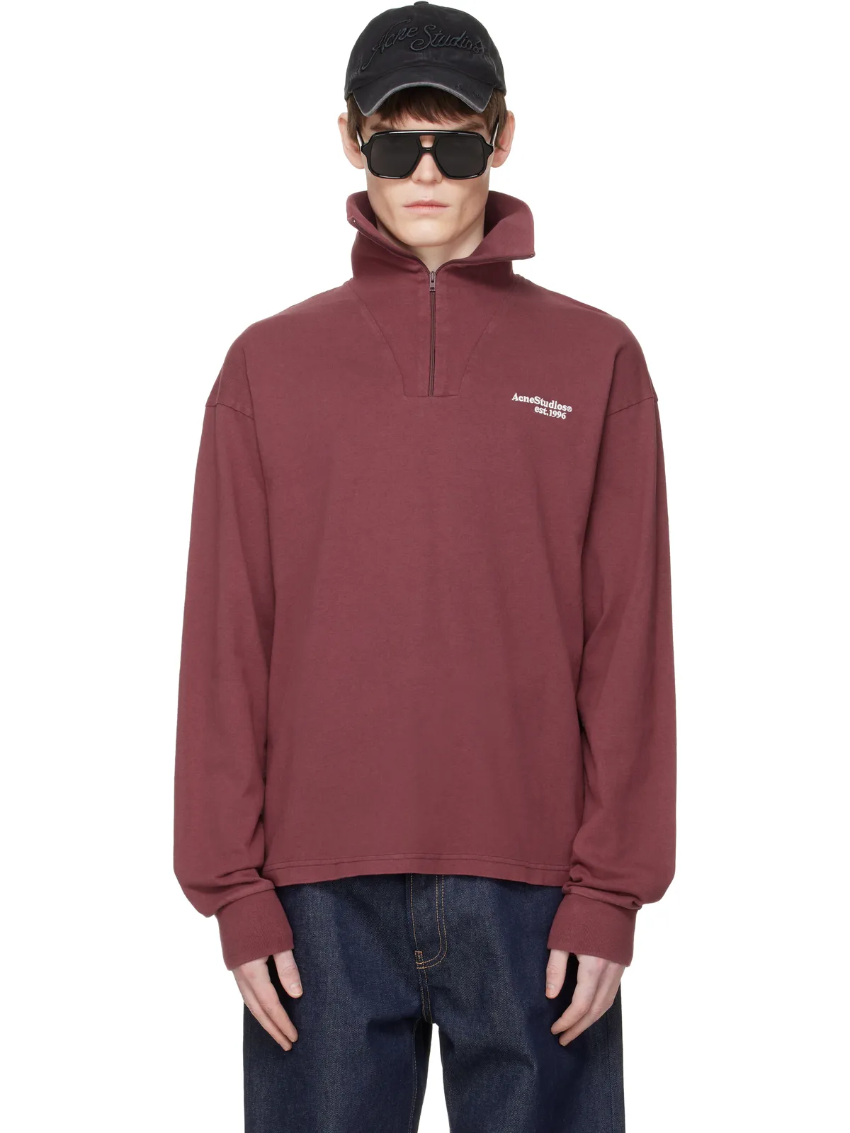 Acne Studios ジップアップ ロゴ スウェットシャツ - 画像1
