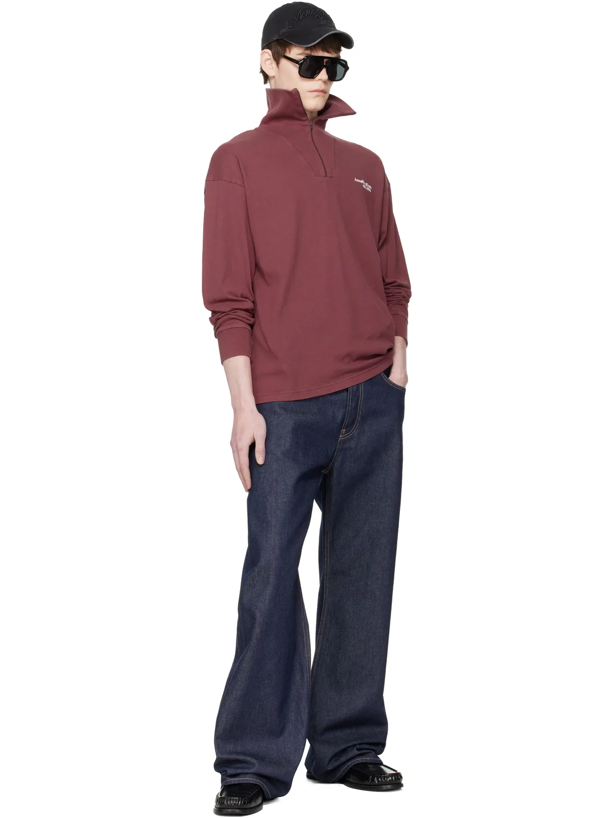 Acne Studios ジップアップ ロゴ スウェットシャツ - 画像4
