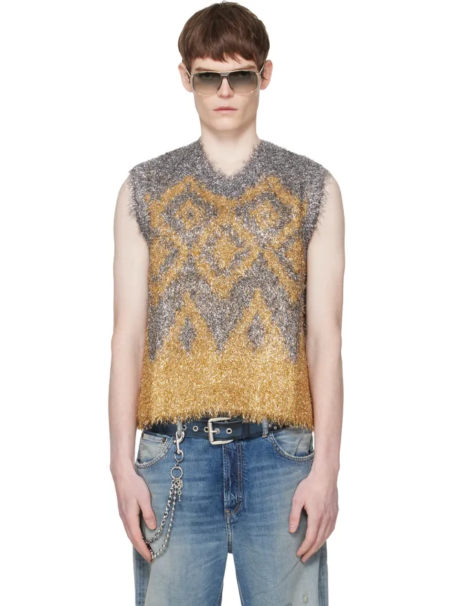 Acne Studios Acne Studios メタリック ニットベストの商品画像