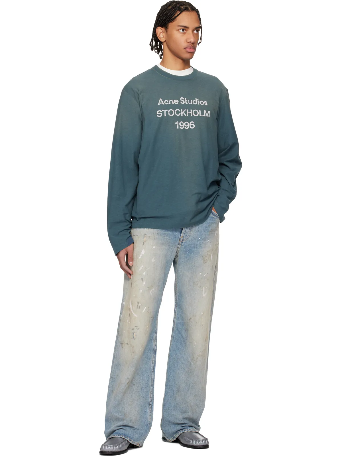 Acne Studios リラックスフィット ロゴ Tシャツ - 画像4