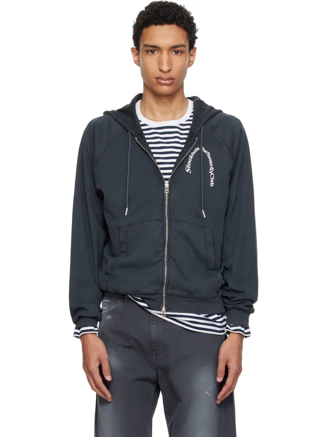 Stockholm Surfboard Club Stockholm Surfboard Club ロゴ ジップフーディの商品画像