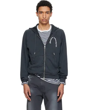 Stockholm Surfboard Club ロゴ ジップフーディ - サムネイル1